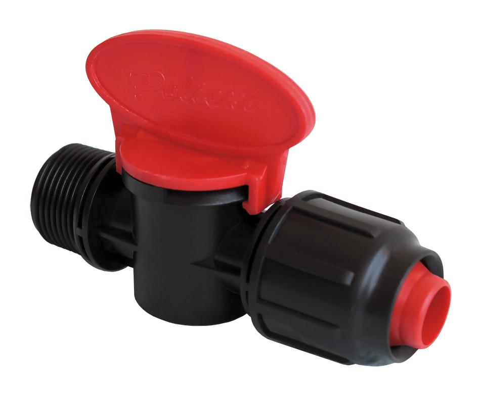 Кран для капельного полива 16 x 3/4" НР (Poliext 07060010)