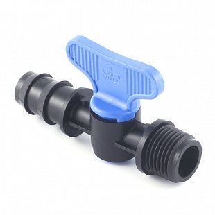 Кран для капельного полива 16 x 1/2" НР (Plast Project 3920.016C)