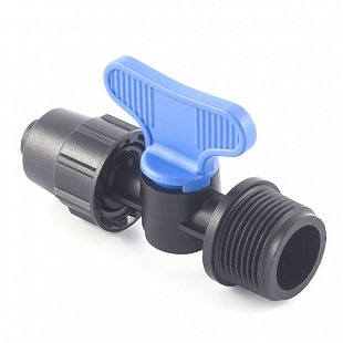Кран для капельного полива 16 x 3/4" НР (Plast Project 3970.016D)