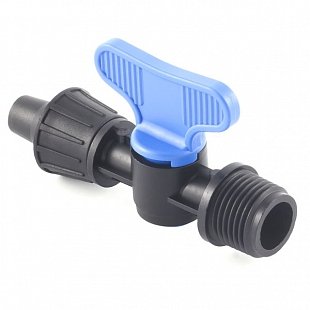 Кран для капельного полива 16 x 1/2" НР (Plast Project 4120.016C)